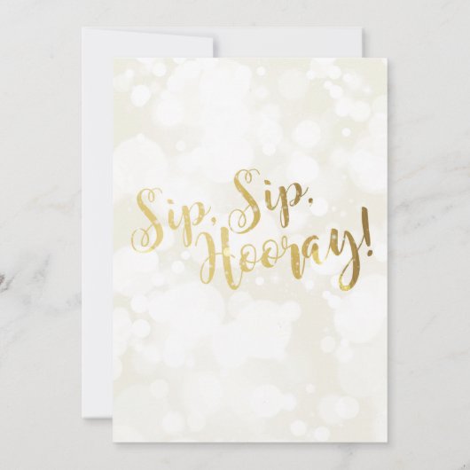 Champagne Bruidsdouche Uitnodiging - Pop de Bubbly (Achterkant)