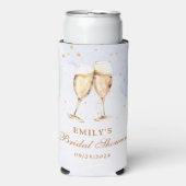 Champagne Bruidsfeest Seltzer Blikjeskoeler (Seltzer Voorkant)