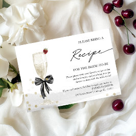 Champagne Bruidsfeest Uitnodiging Recept Verzoek B