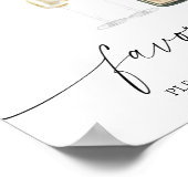 Champagne - bruidsgeschenken, neem er eentje poster (Hoek)
