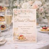 Champagne bruiloft brunch uitnodiging