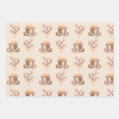 Champagne bruiloft inpakpapier vel (Voorkant 3)