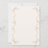 Champagne bruiloft | repetitiediner kaart (Achterkant)