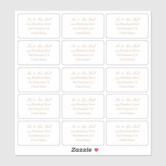 Champagne bruiloft RSVP retour adres labels (Vel)