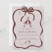 Champagne bruiloft uitnodiging (Voorkant)