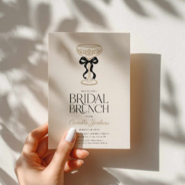 Champagne Bruiloftsbrunch Uitnodiging