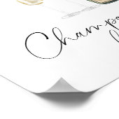 Champagne bruiloftsfeest - Champagnebar Poster (Hoek)