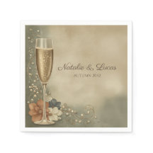 Champagne Bruiloftsfeest met Bloemen voor Koppels