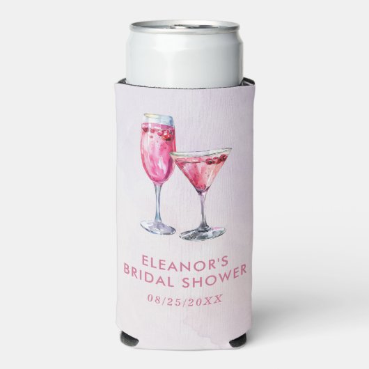 Champagne Bruiloftsfeest Seltzer Blikjeskoeler (Seltzer Voorkant)