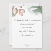 Champagne brunch bridal shower invitation kaart (Achterkant)