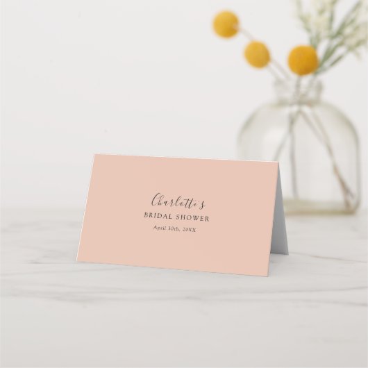 Champagne Brunch & Bubbelige Bruidsfeest Plaatskaartje (Achterkant)