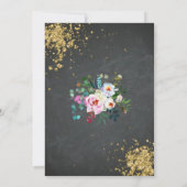 Champagne Brunch & Bubble Bridal Shower Invitation Kaart (Achterkant)