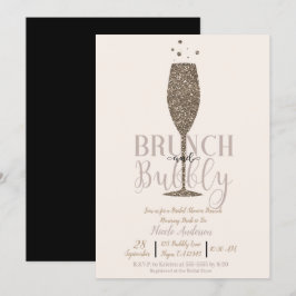 Champagne Brunch Bubbly Gold Vrijgezellenfeest Bru Kaart