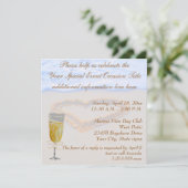 Champagne Brunch Celebration Party Kaart (Staand voorkant)