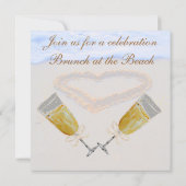 Champagne Brunch Celebration Party Kaart (Achterkant)