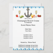 Champagne Brunch Cruise Invites Kaart (Voorkant)