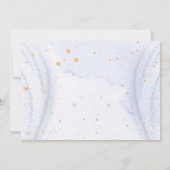 Champagne brunch en bruisende bruids-shower bedankkaart (Achterkant)