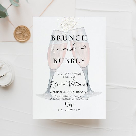 Champagne Brunch en Bruisende Bruiloftsborrel Kaart