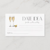Champagne Brunch en Bubbels Feestje Date Night Ide Informatiekaartje (Voorkant)