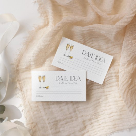 Champagne Brunch en Bubbels Feestje Date Night Ide Informatiekaartje