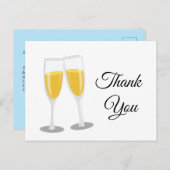 Champagne Brunch en Bubble-bedriegers bedankt u Uitnodiging Briefkaart (Voorkant / Achterkant)