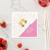 Champagne Brunch en Bubble-cheers jarig Servet (Insitu)