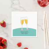 Champagne Brunch en Bubble-cheers jarig Servet (Insitu)