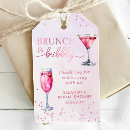 Champagne Brunch en Bubble Vrijgezellenfeest Cadeaulabel