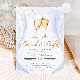 Champagne Brunch en Bubble Vrijgezellenfeest Kaart