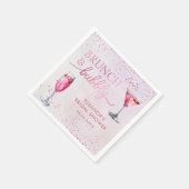 Champagne Brunch en Bubble Vrijgezellenfeest Servet (Hoek)