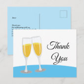 Champagne  Brunch en Bubbly proost dank je Uitnodiging Briefkaart (Voorkant / Achterkant)