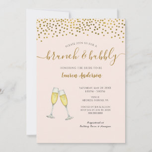 Champagne Brunch en bubbly vrijgezellenfeest Aankondiging
