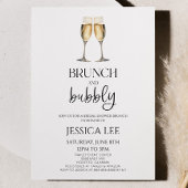 Champagne Brunch en Bubbly Vrijgezellenfeest Brunc Kaart