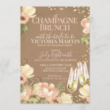 Champagne Brunch Sparkle Floral Vrijgezellenfeest