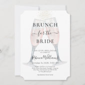 Champagne Brunch voor de Bruid Bruidsfeest Kaart (Voorkant)