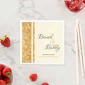 Champagne Bubbels Bruiloft Brunch Borrel Bruidsfee Servet (Insitu)
