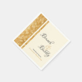 Champagne Bubbels Bruiloft Brunch Borrel Bruidsfee Servet (Hoek)