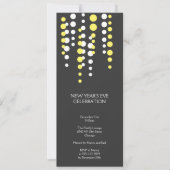 Champagne bubble grijs moderne feestdag kaart (Voorkant)