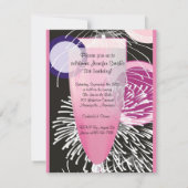Champagne Bubbles 21st Birthday Party Invitation Kaart (Achterkant)