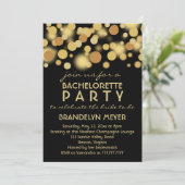 Champagne Bubbles Bachelorette Party Kaart (Staand voorkant)