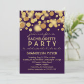 Champagne Bubbles Bachelorette Party Kaart (Staand voorkant)