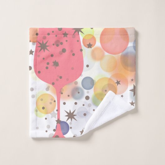 Champagne Bubbles Bad Handdoek (Wasdoekje)