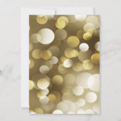 Champagne Bubbles Bruids Douche Uitnodiging (Achterkant)