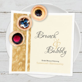 Champagne Bubbles Brunch Bubble Vrijgezellenfeest Servet