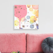 Champagne Bubbles Canvas Afdruk (Insitu (Woonkamer))