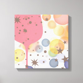Champagne Bubbles Canvas Afdruk