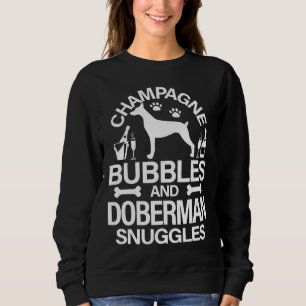 Champagne Bubbles en Doberman Snuggles Canine Dog Trui