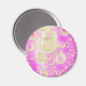 Champagne Bubbles Magneet (Voorkant / Achterkant)
