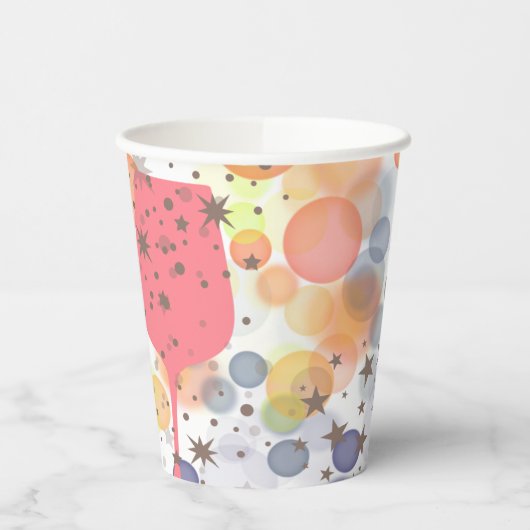 Champagne Bubbles Papieren Bekers (Links)