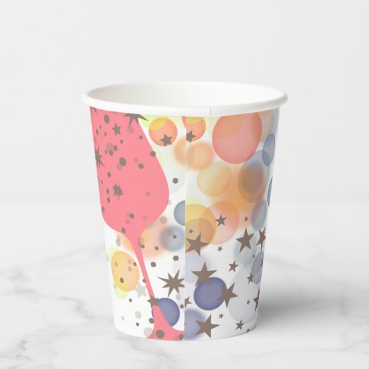 Champagne Bubbles Papieren Bekers (Rechts)